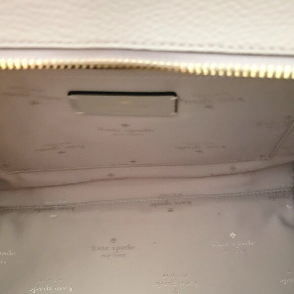 Kate Spade KL935 Kip Pebbled Leather Small Tote Bag Handbag Cozy Grey - Picture 7 of 7